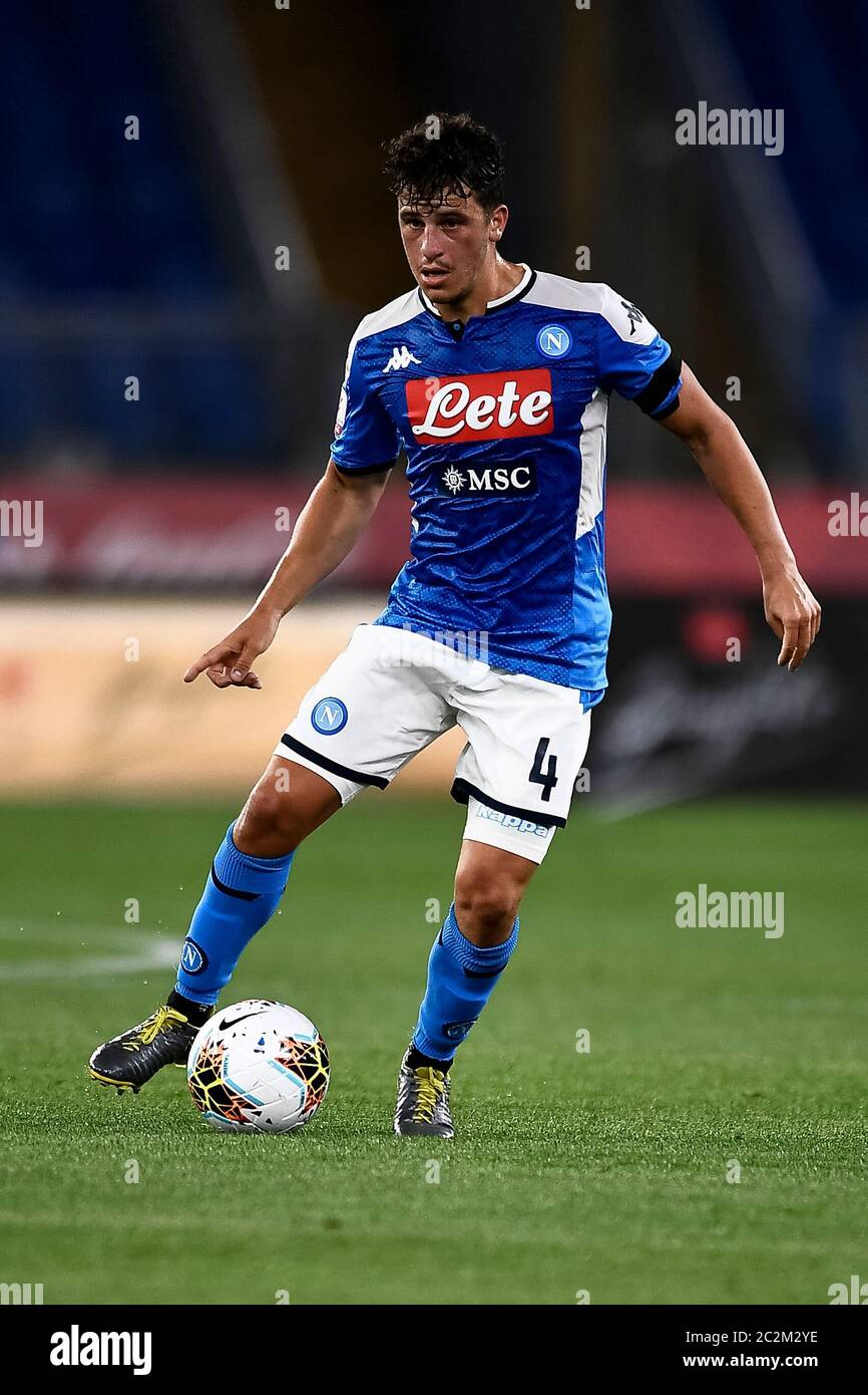 ROM, ITALIEN - 17. Juni 2020: Diego Demme vom SSC Napoli in Aktion während des Coppa Italia-Finalspiels zwischen SSC Napoli und Juventus FC. (Foto von Nicolò Campo/Sipa USA) Stockfoto