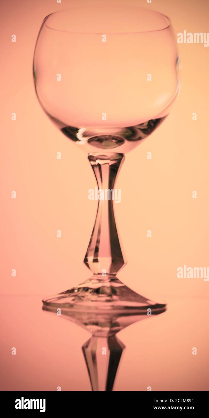 Glas für alkoholische Getränke Stockfoto