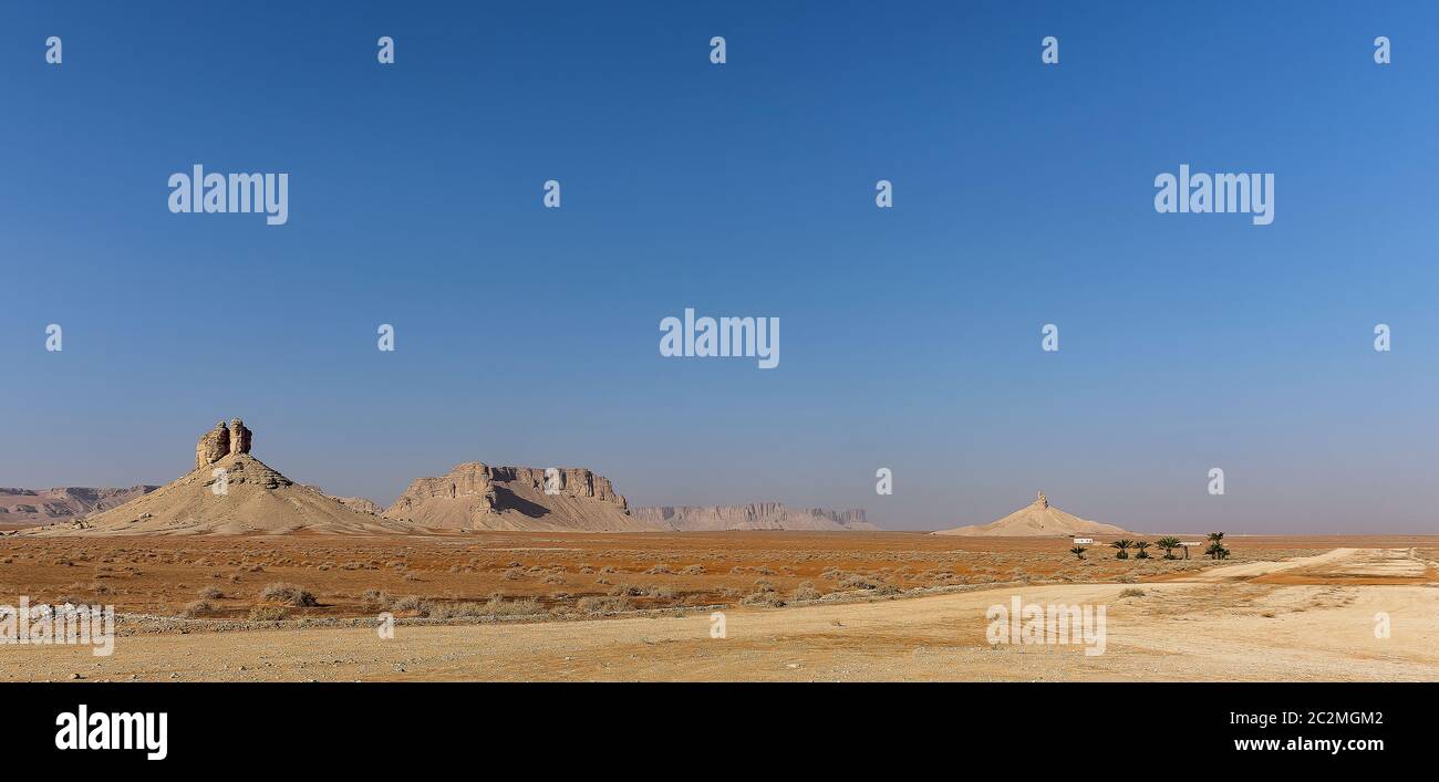 Landschaft südwestlich von Riad, Saudi-Arabien Stockfoto