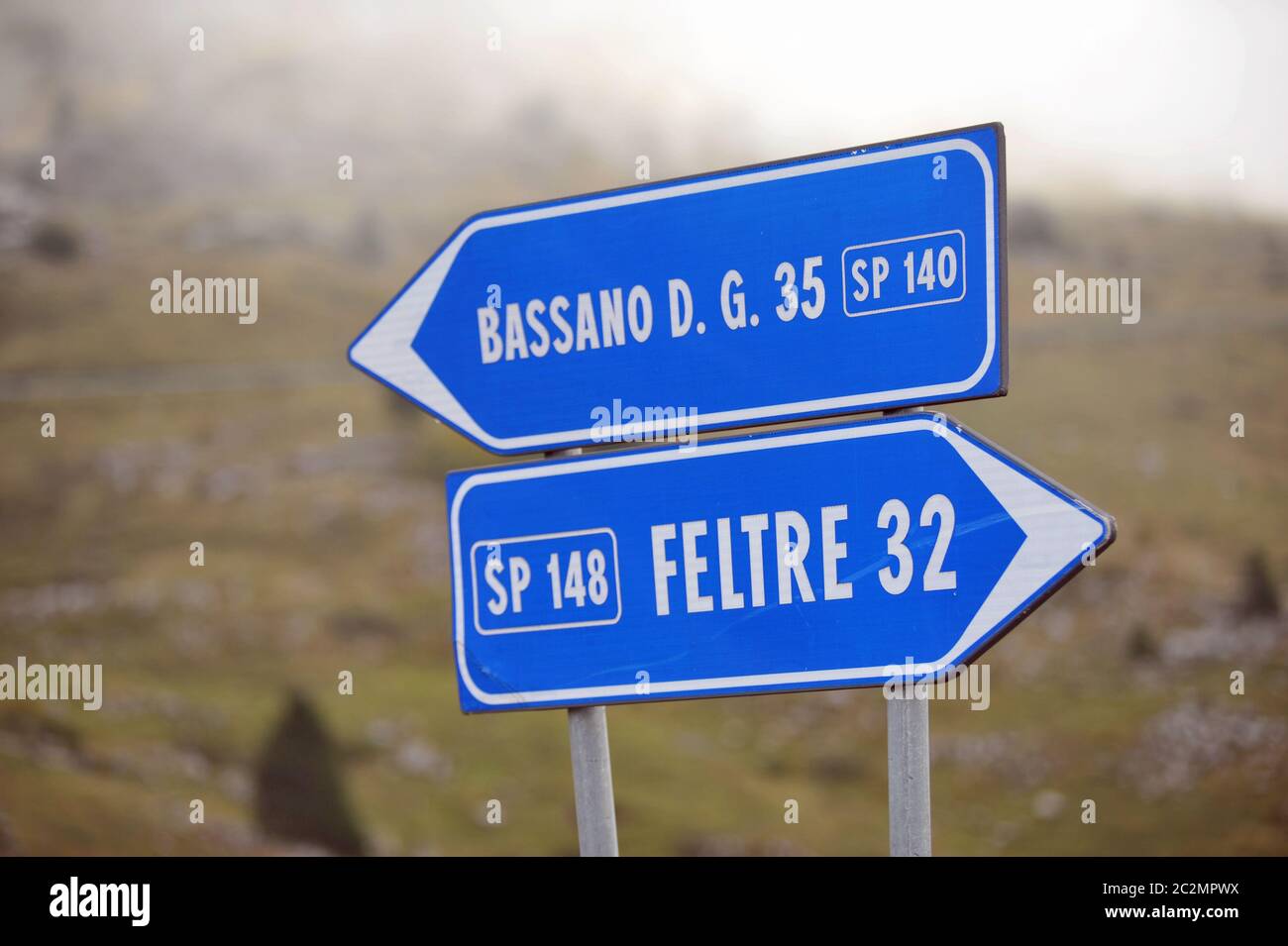 schild Bassano Stockfoto