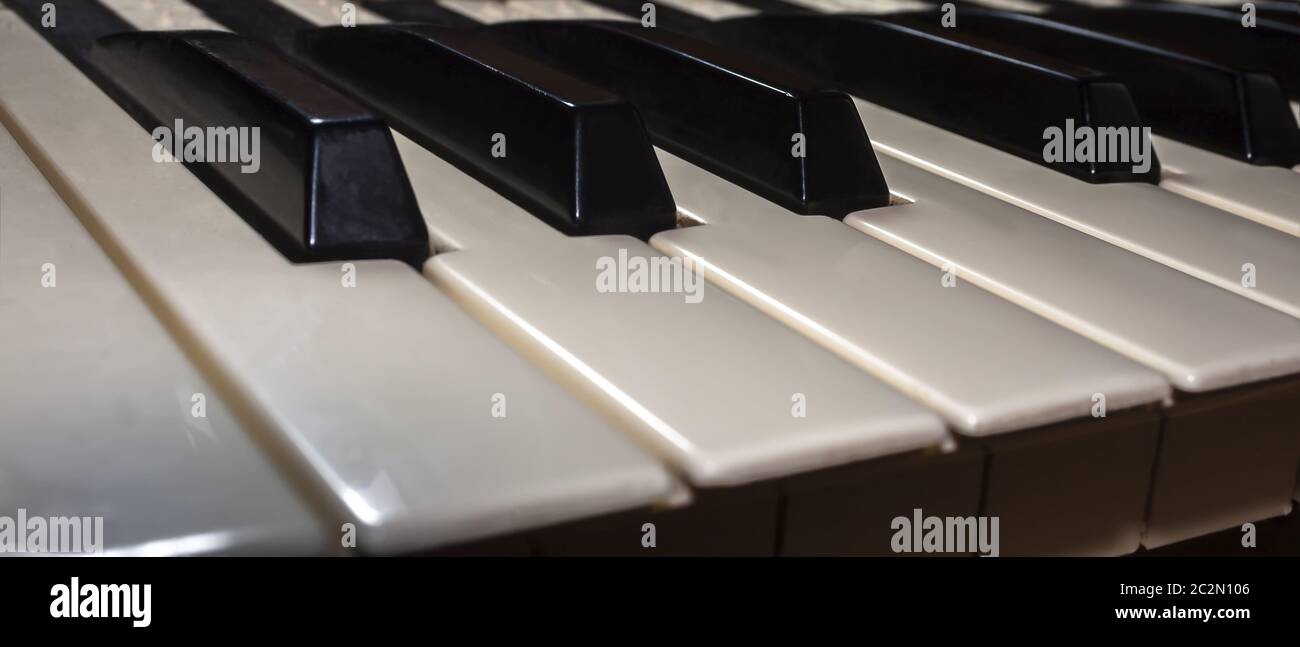 Schwarz / weiß-Schlüssel Stockfoto