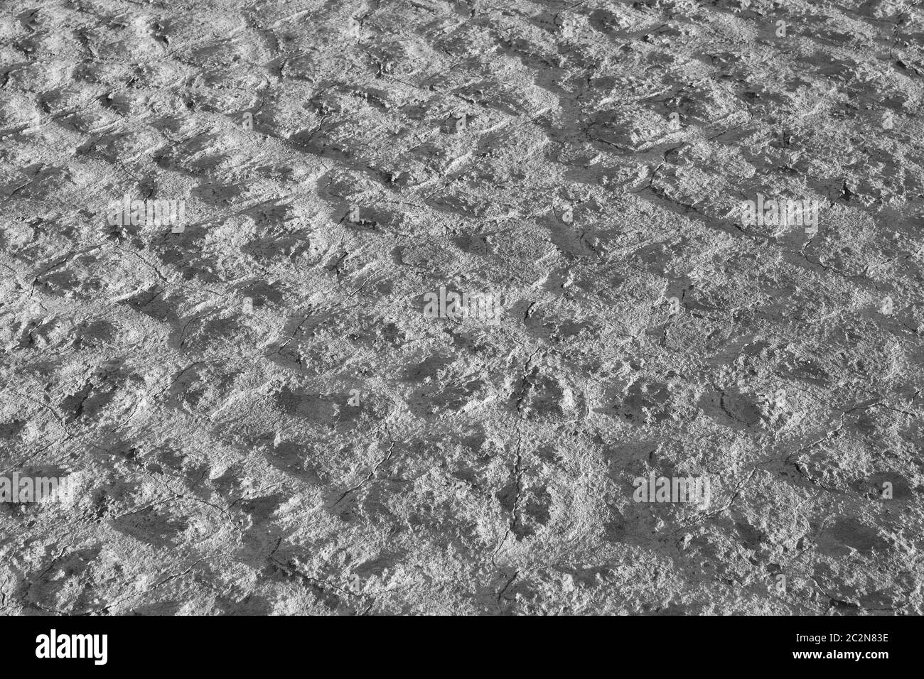 Textur aus schwarzem Sand Stockfoto