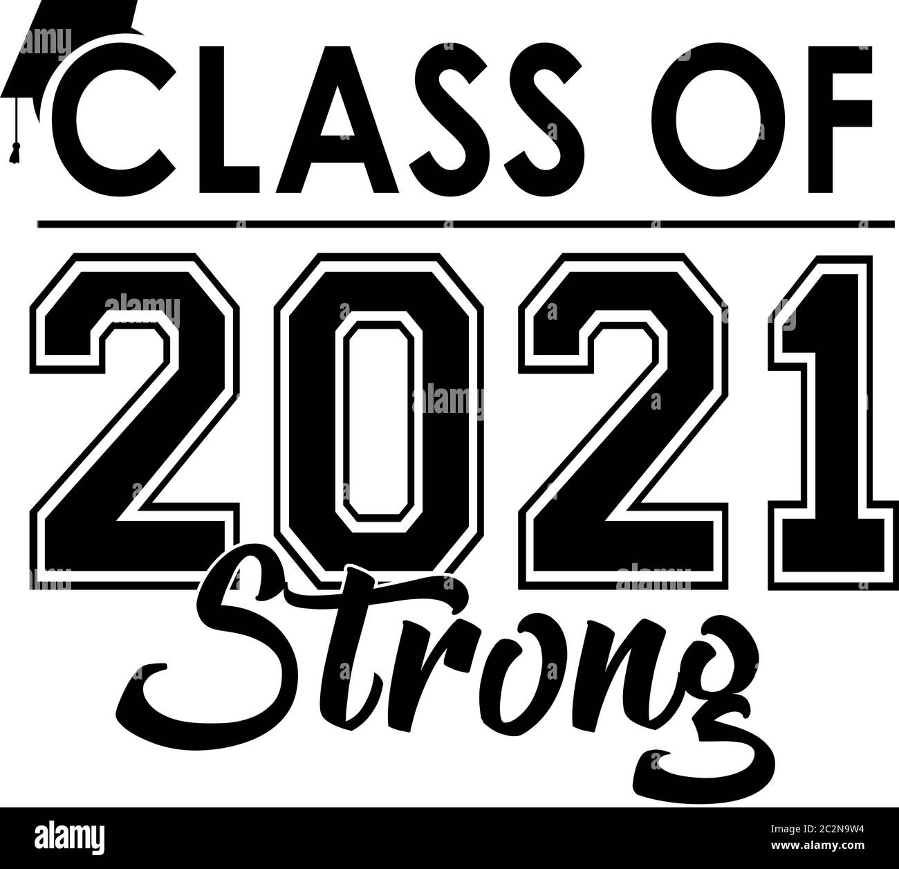 Klasse von 2021 Stockfoto