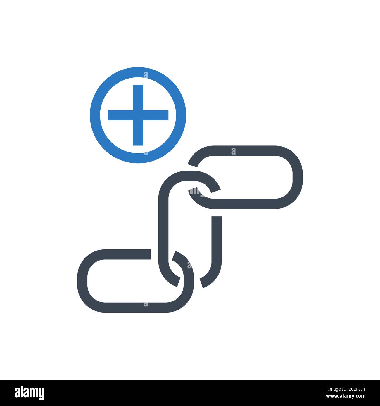 Link Building Vector Glyph-Symbol Stock Vektor