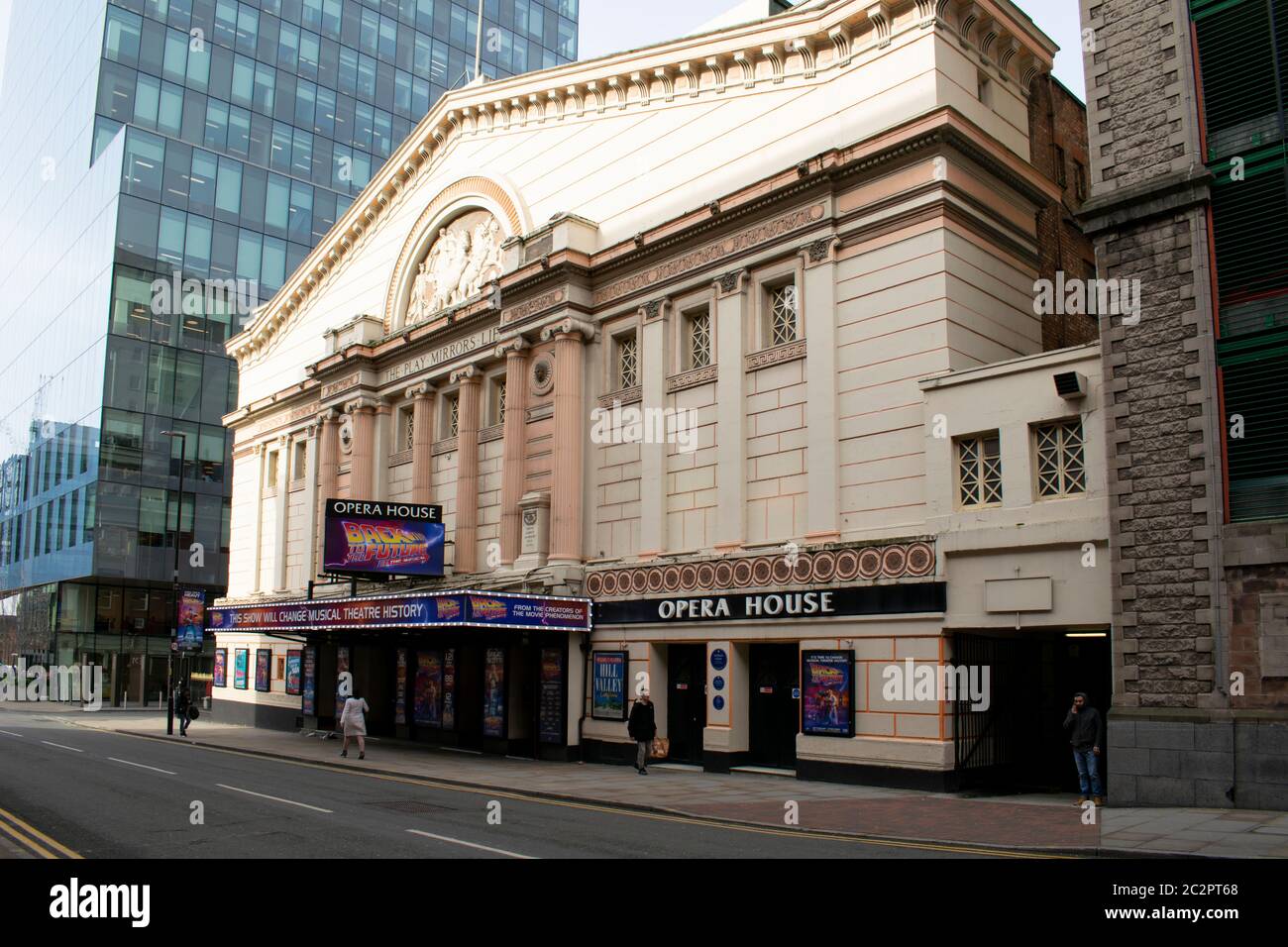 Zurück zur zukünftigen Festzeltvorführungen im Opernhaus Quay Street Manchester UK Stockfoto