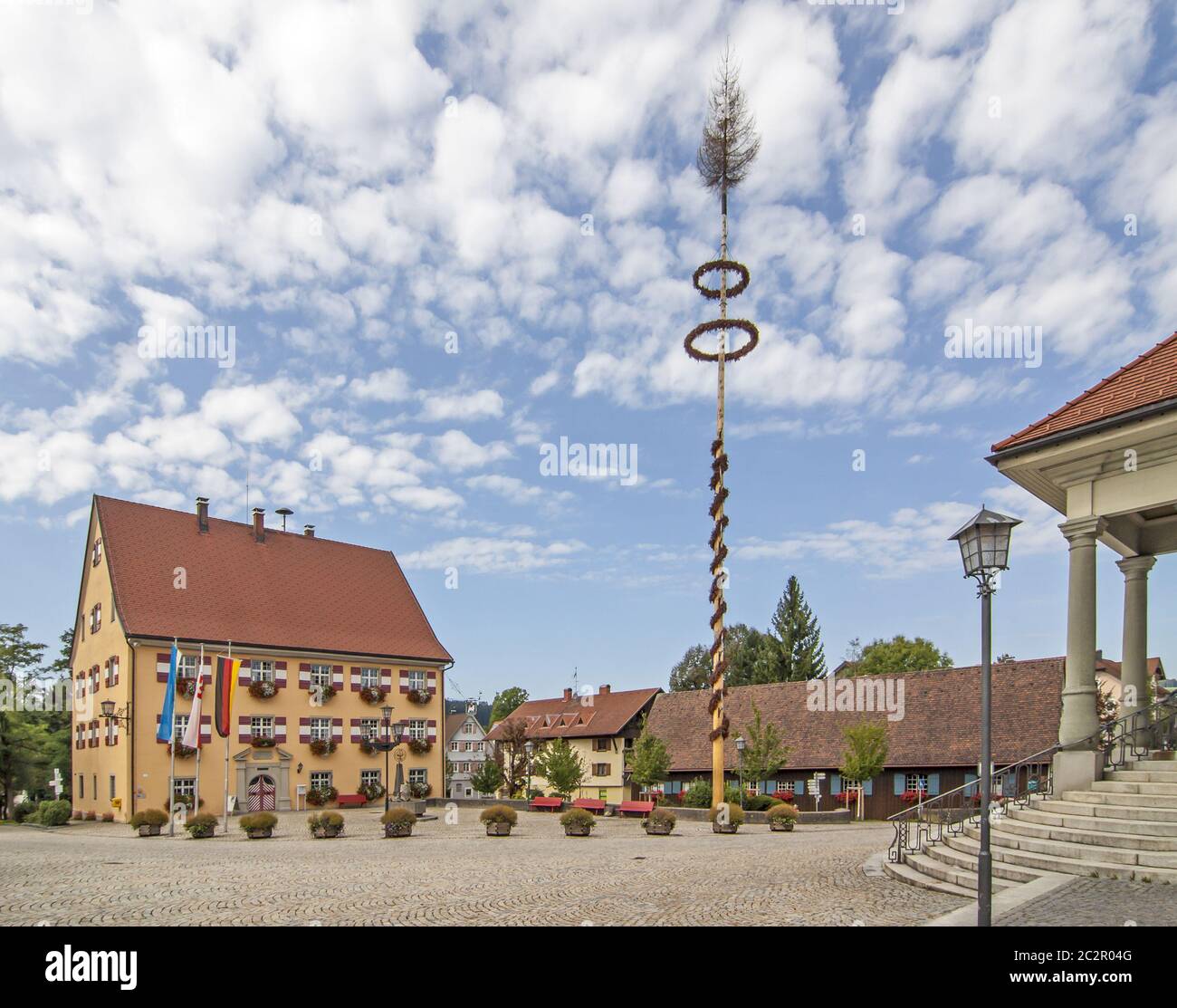 Rathaus Weiler i. Allgäuer Stockfoto
