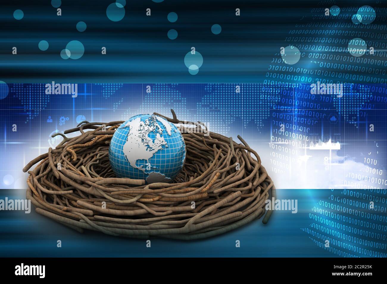 Internationale Investitionen und Global Finance. Stockfoto