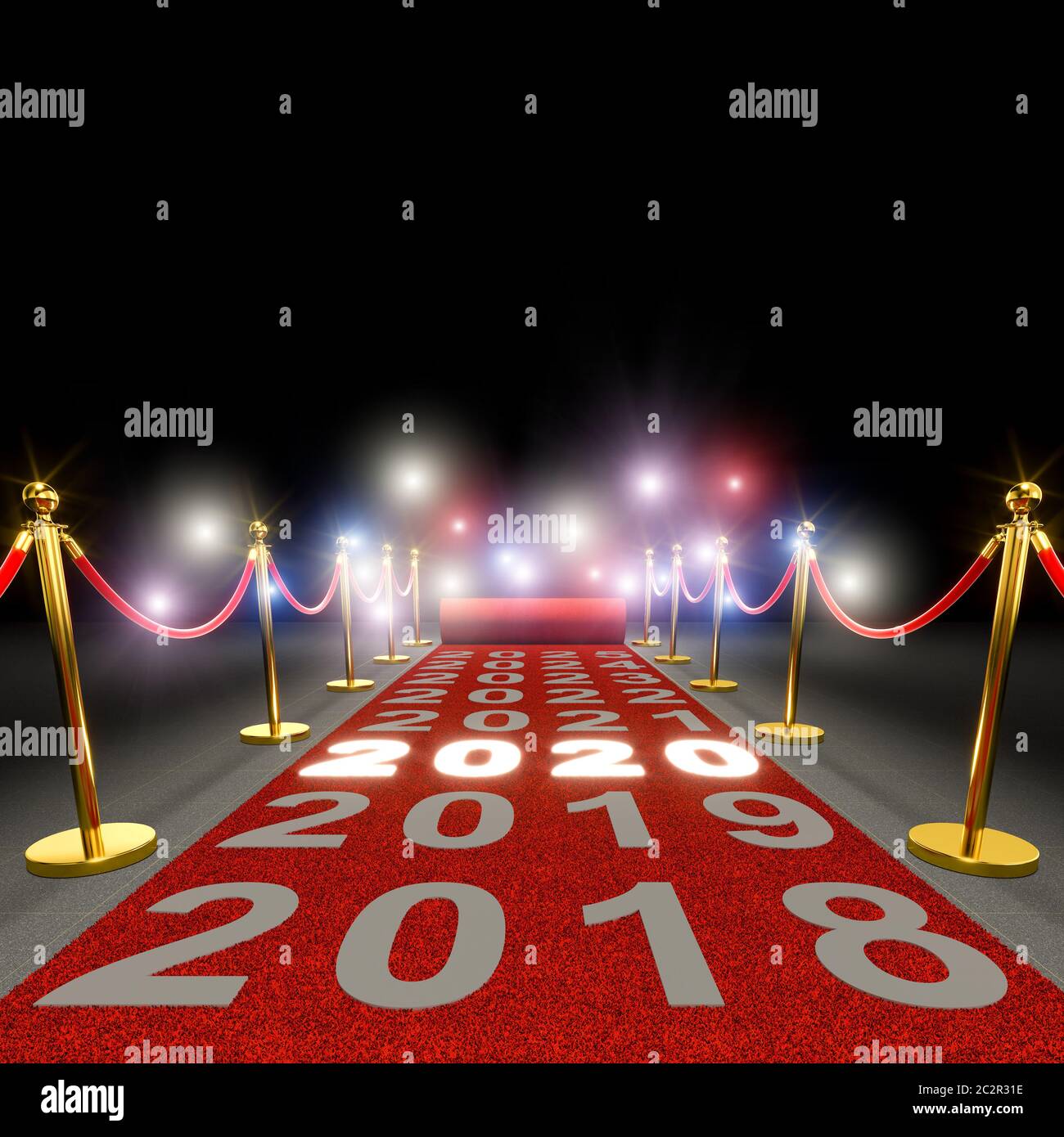 Paparazzi Flash Am Roten Teppich 3d Rendering Image Stockfotografie Alamy