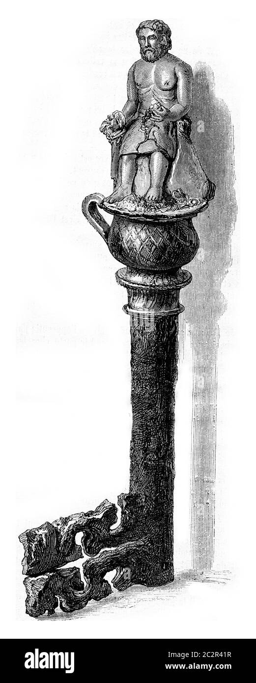 Weltausstellung 1867, Schlüssel zur antiken Sammlung von Frau Napolier, auf drei Viertel reduziert Stockfoto