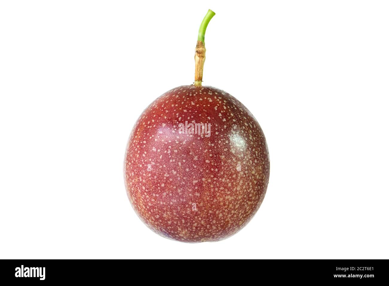 Passionsfrucht auf weißem Hintergrund. Stockfoto