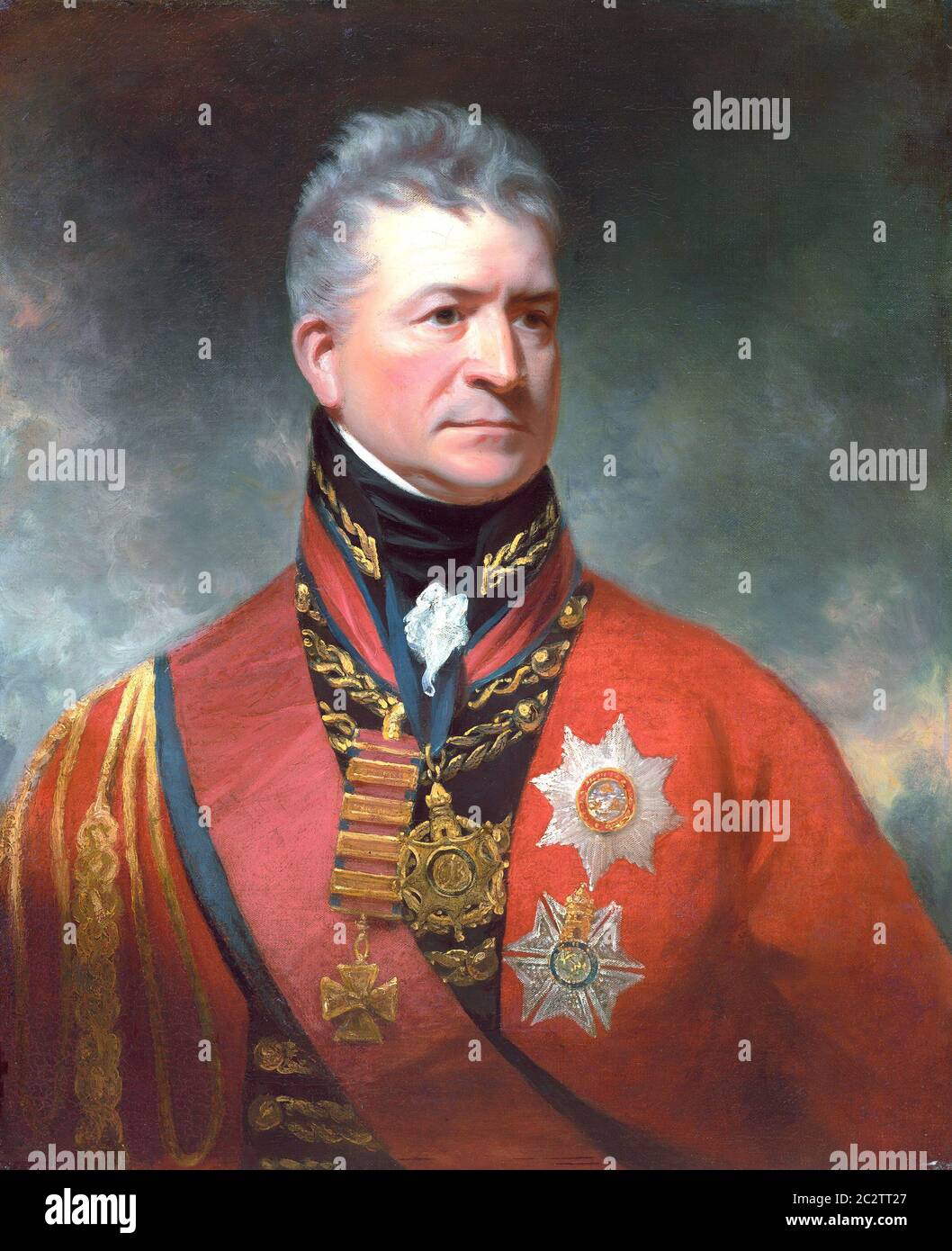 Sir William Beechey, Generalleutnant Sir Thomas Picton, Britisch, 1753 - 1839, 1815/1817, Öl auf Leinwand, Geschenk der Coe Foundation Stockfoto