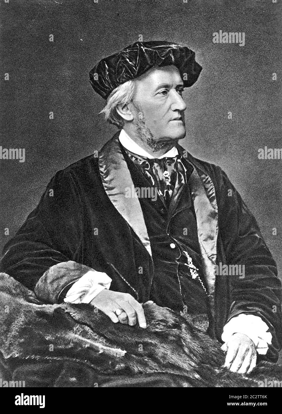 RICHARD WAGNER (1813-1883) Deutscher Komponist und Theaterdirektor 1868 Stockfoto