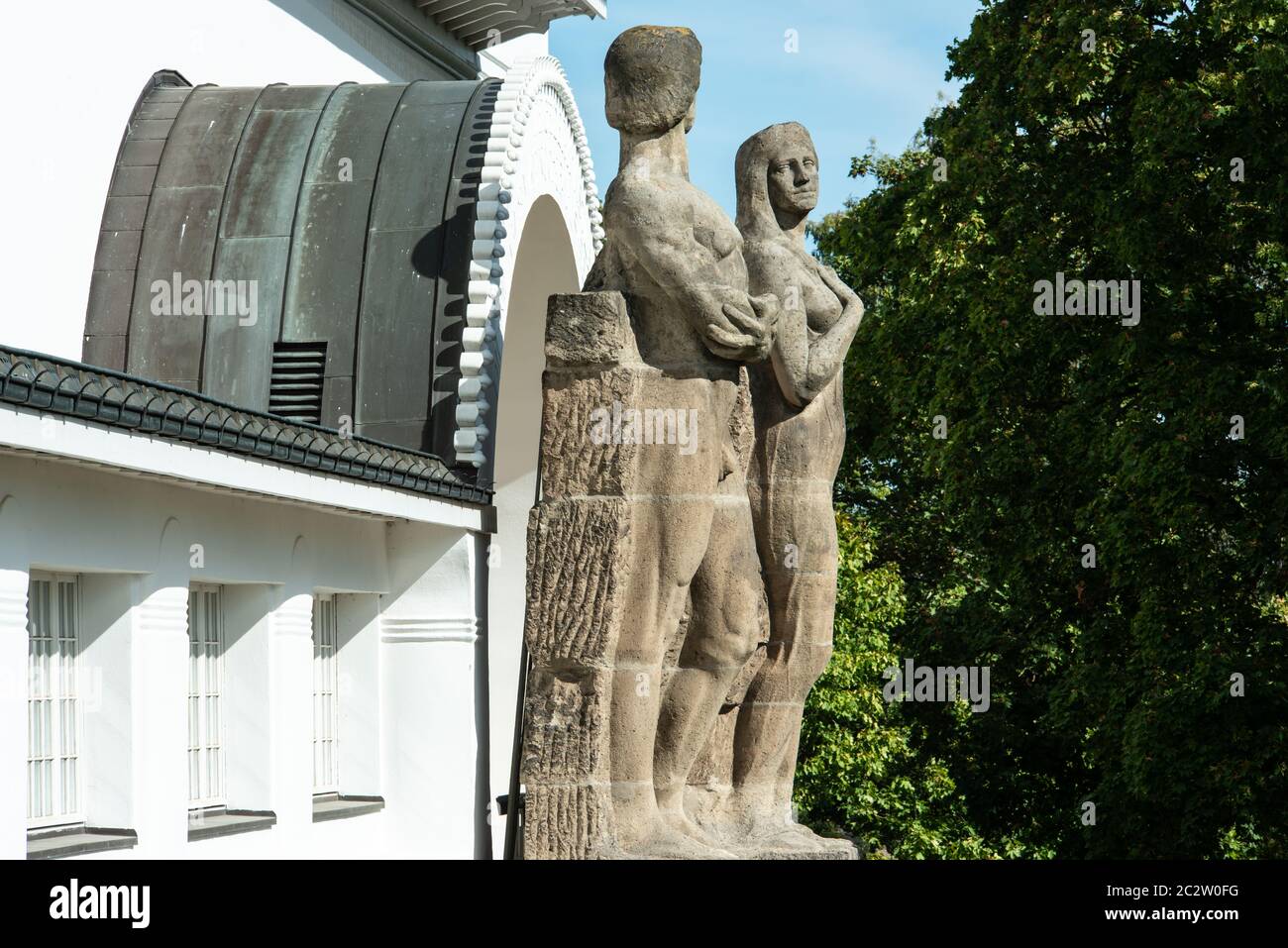 Ernst-Ludwig-Haus auf der mathildenhöhe, Darmstadt Stockfoto