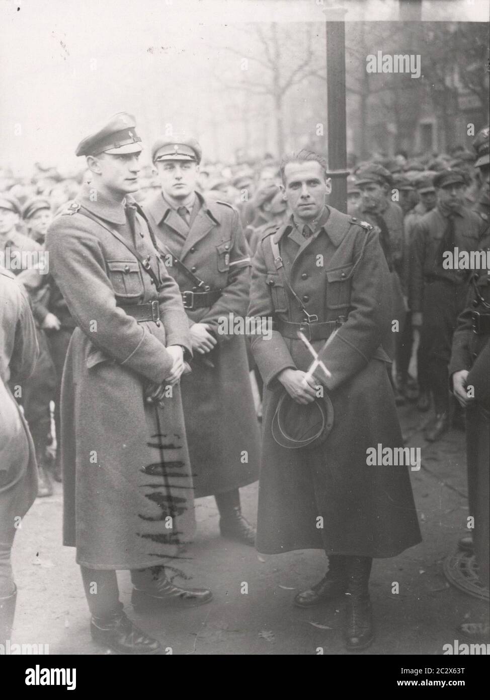 HJ-Obergebietsführer Ammerlahn Heinrich Hoffmann fotografiert 1933 Adolf Hitlers offizieller Fotograf und ein Nazi-Politiker und Verleger, der Mitglied des intime Zirkels Hitlers war. Stockfoto