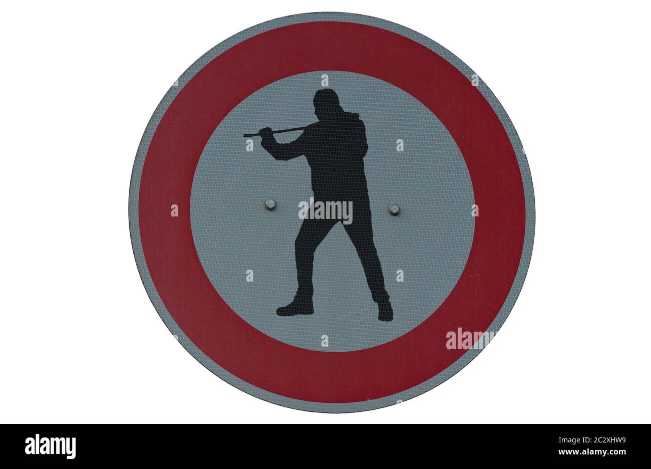 Verbotsschild übersicht Einbruch ist verboten Stockfoto