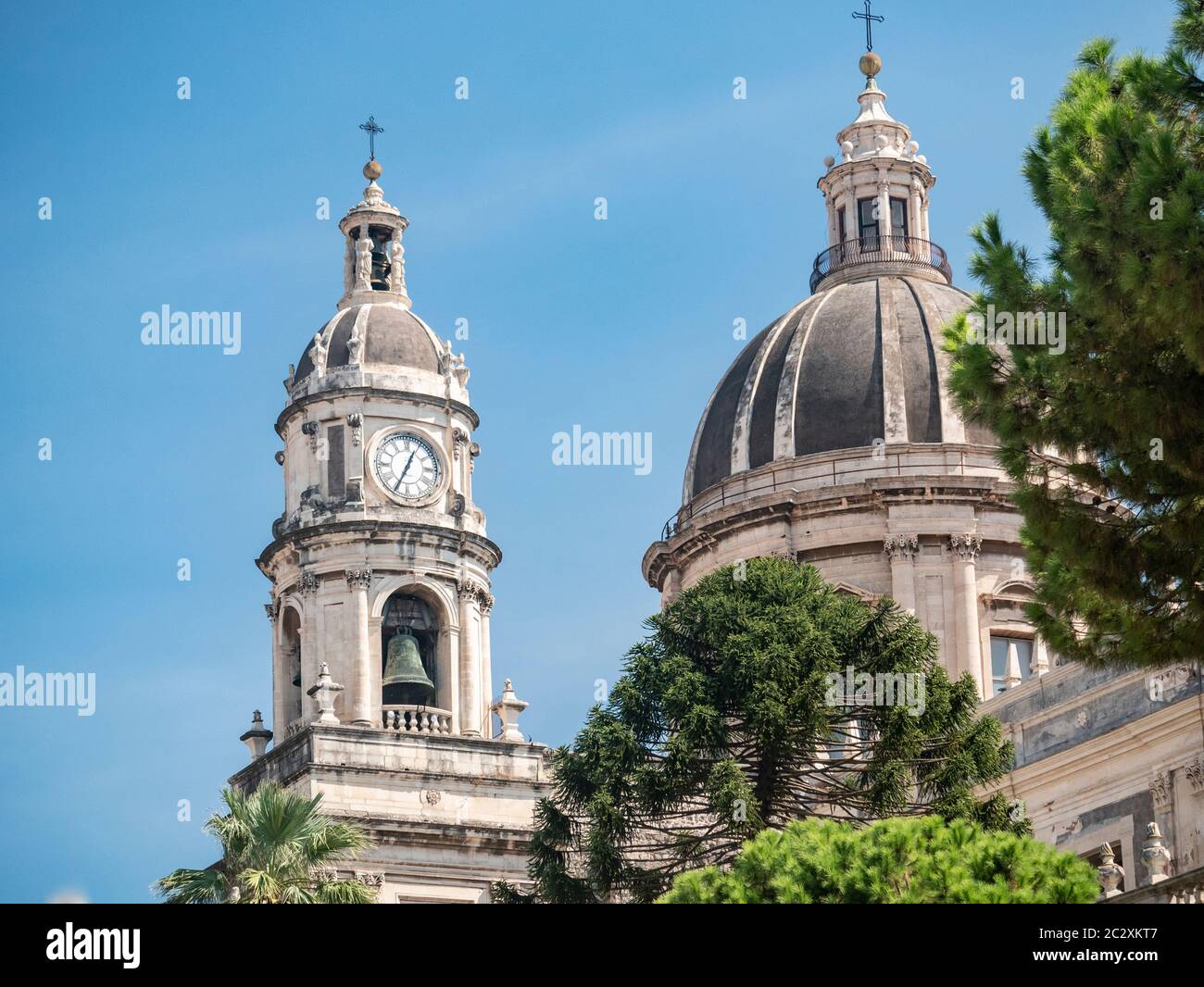 Kathedrale von Catania Sizilien von Giovan Battista Vaccarini entworfen Stockfoto