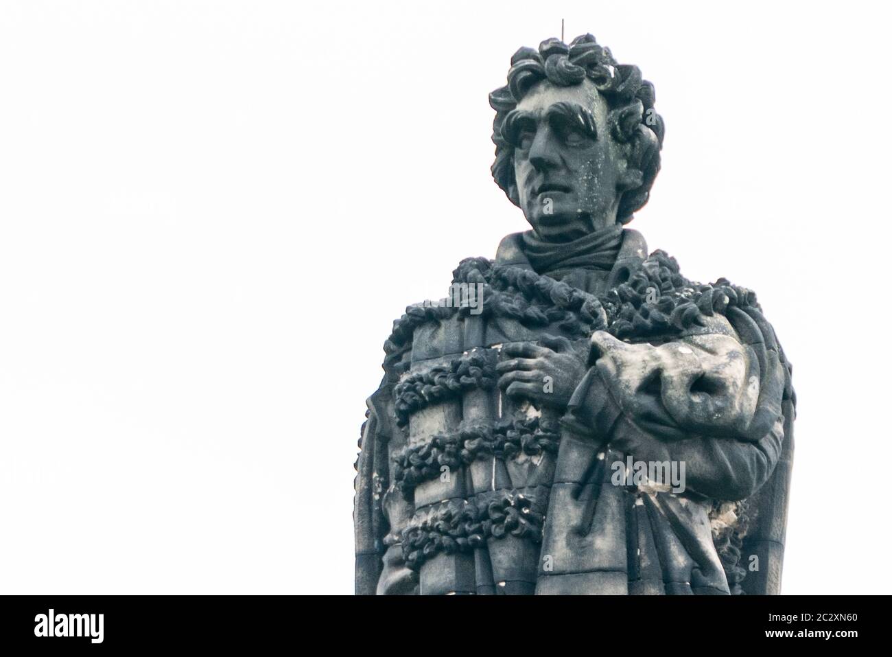 Die Statue von Henry Dundas, der erste Viscount Melville in St. Andrew Square Edinburgh, Schottland, Großbritannien Stockfoto