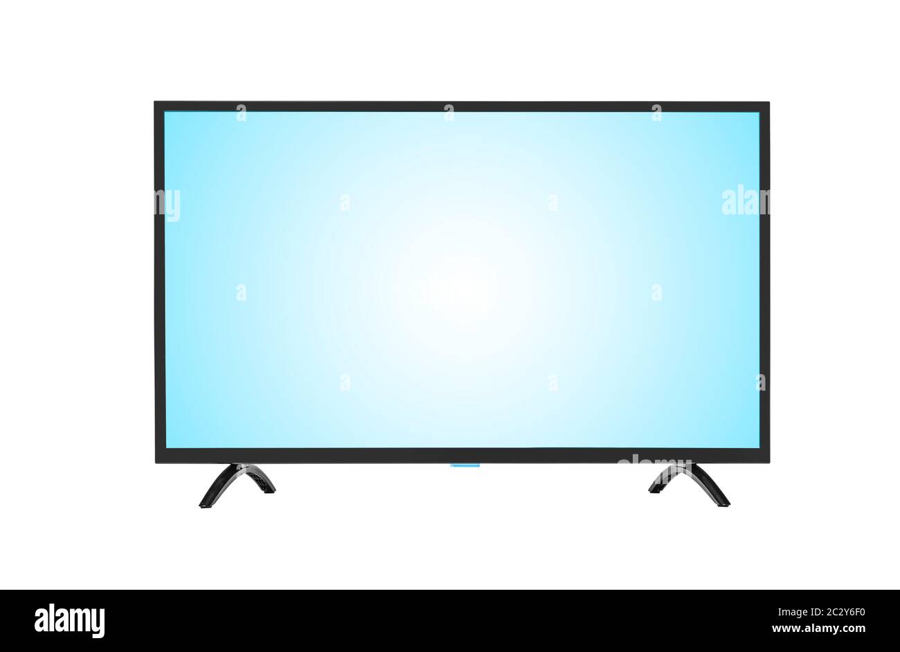 Computerdisplay oder lcd-fernseher auf weißem Hintergrund. Stockfoto