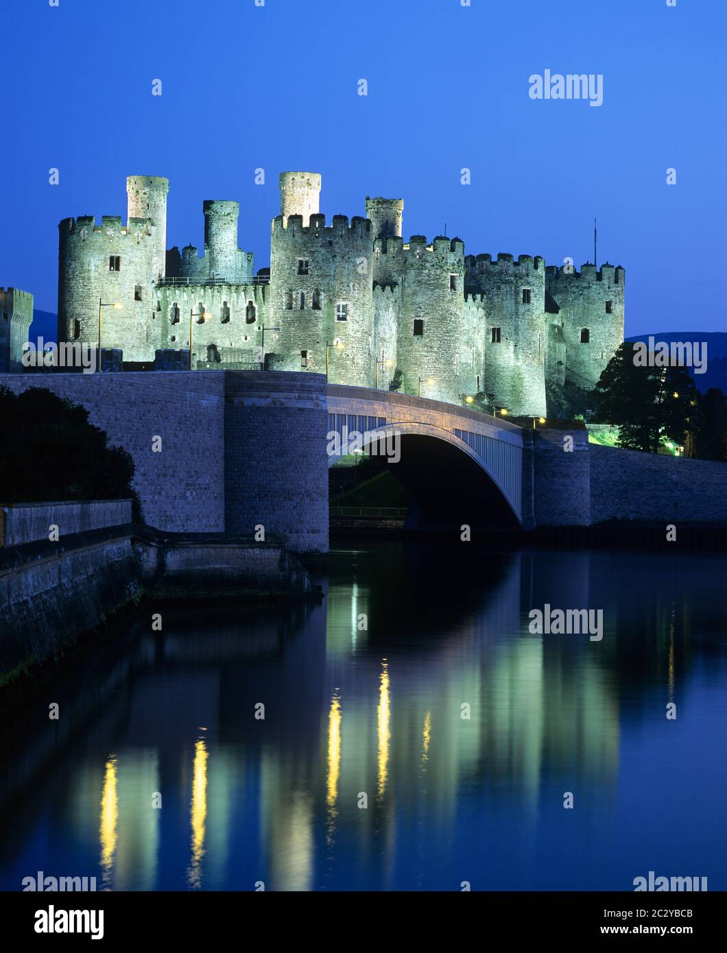 Conwy Castle, Conwy, Wales, Großbritannien. Stockfoto