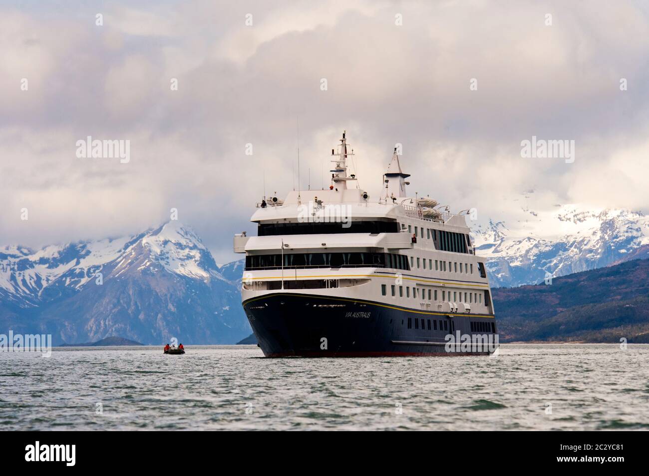 Kreuzfahrtschiff, Patagonien, Chile, Südamerika Stockfoto