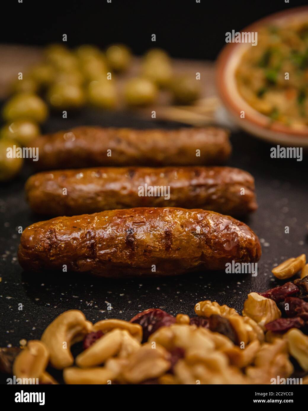 Vegane Speiseplatte Stockfoto
