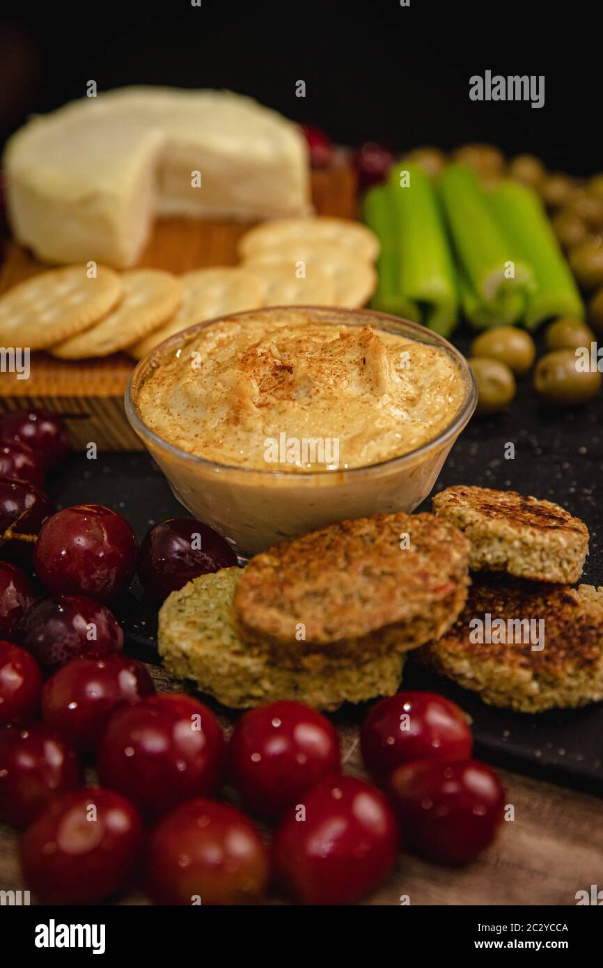 Vegane Speiseplatte Stockfoto