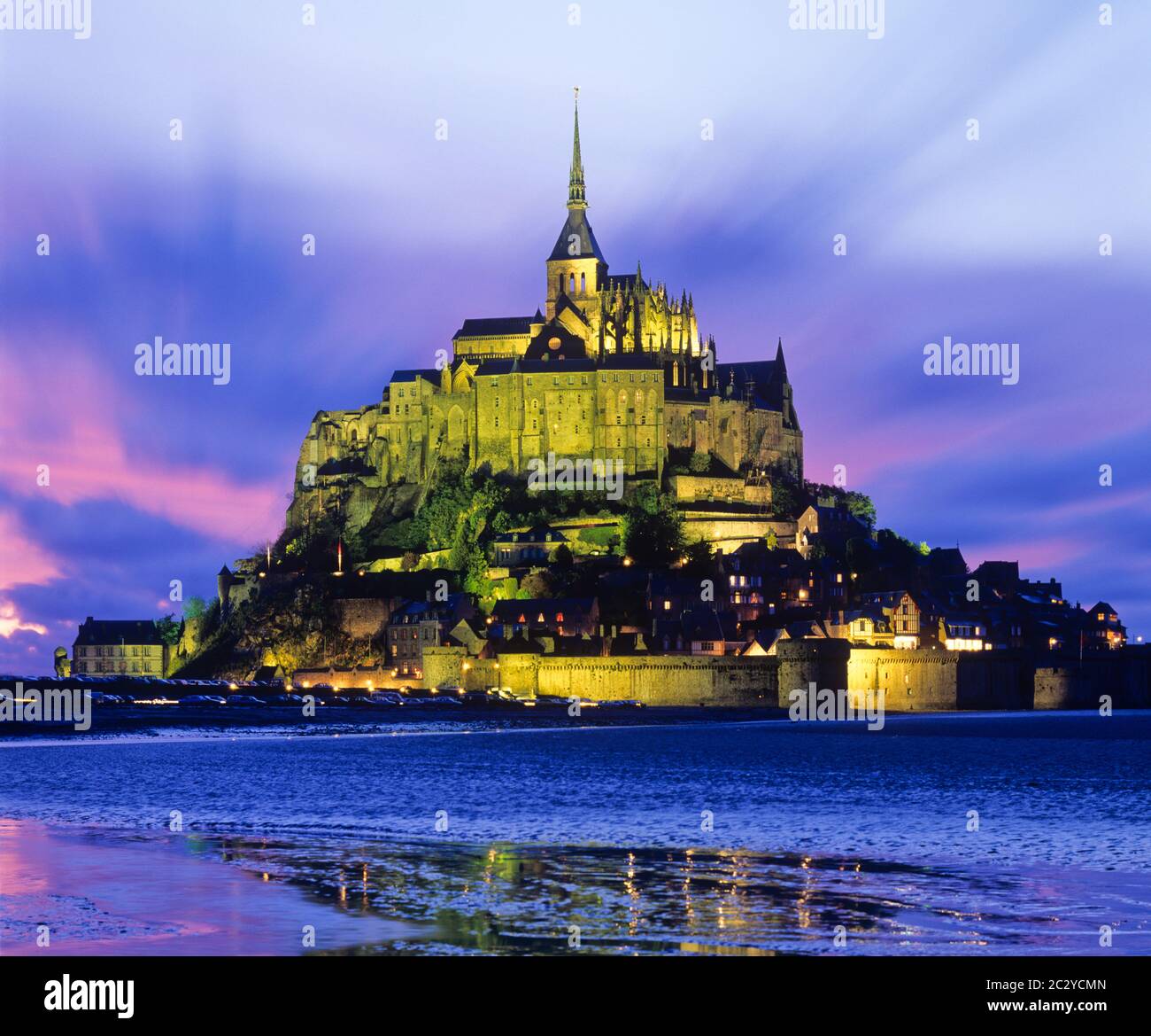 Le Mont-Saint-Michel, Normandie, Frankreich Stockfoto