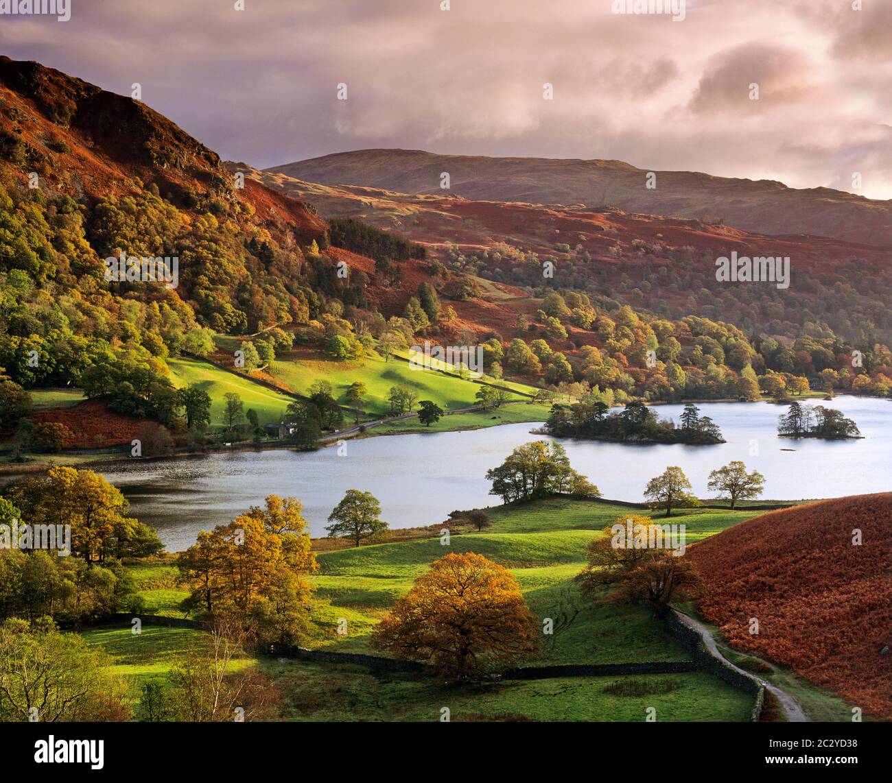 Rydal Water, Lake District, Cumbria, Großbritannien. Stockfoto
