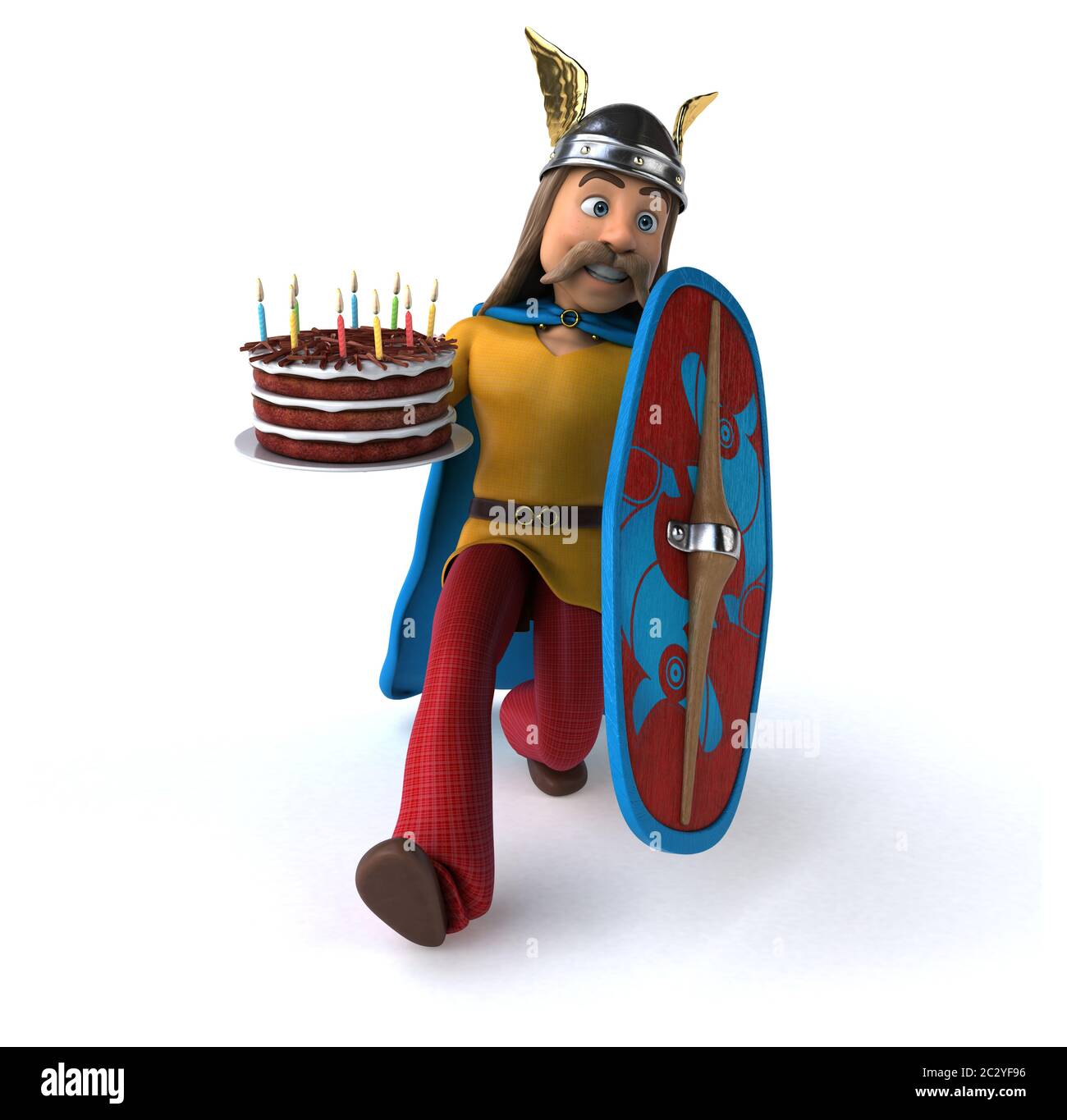 Spaß gaulois - 3D-Darstellung Stockfoto