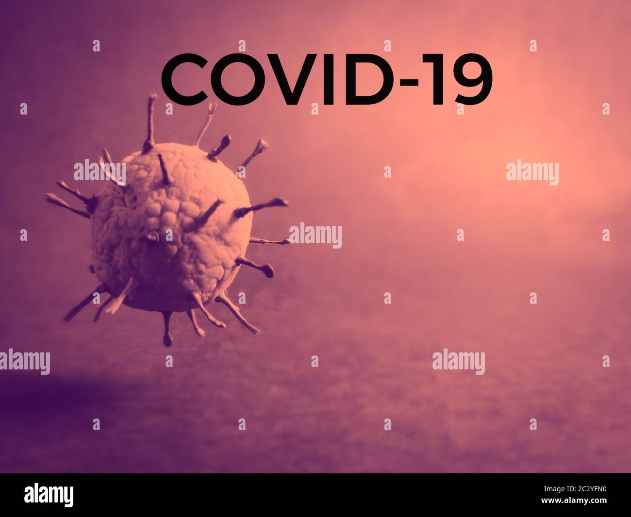 Gesundheitskonzept - covid-19 Texthintergrund. Stock Foto. Stockfoto