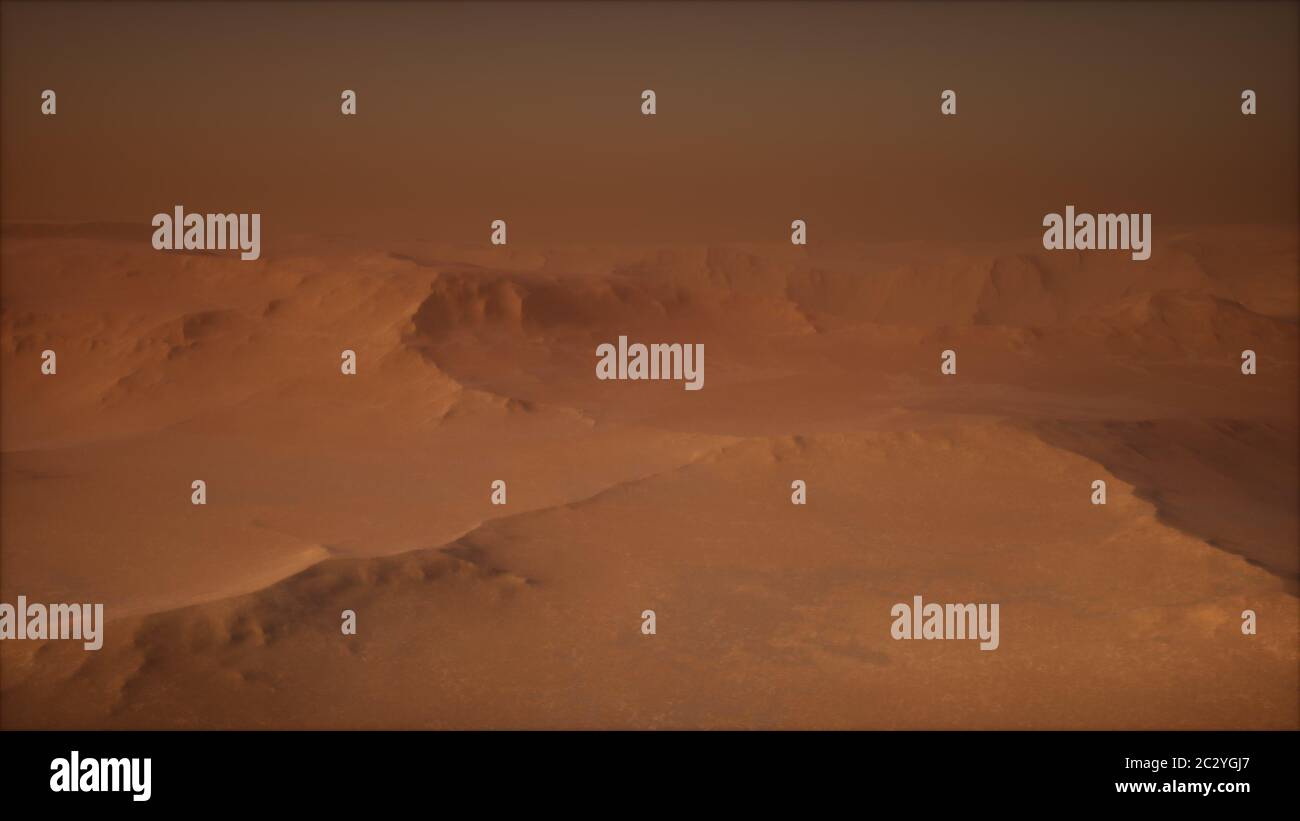 Wüstensturm in der Sandwüste Stockfoto