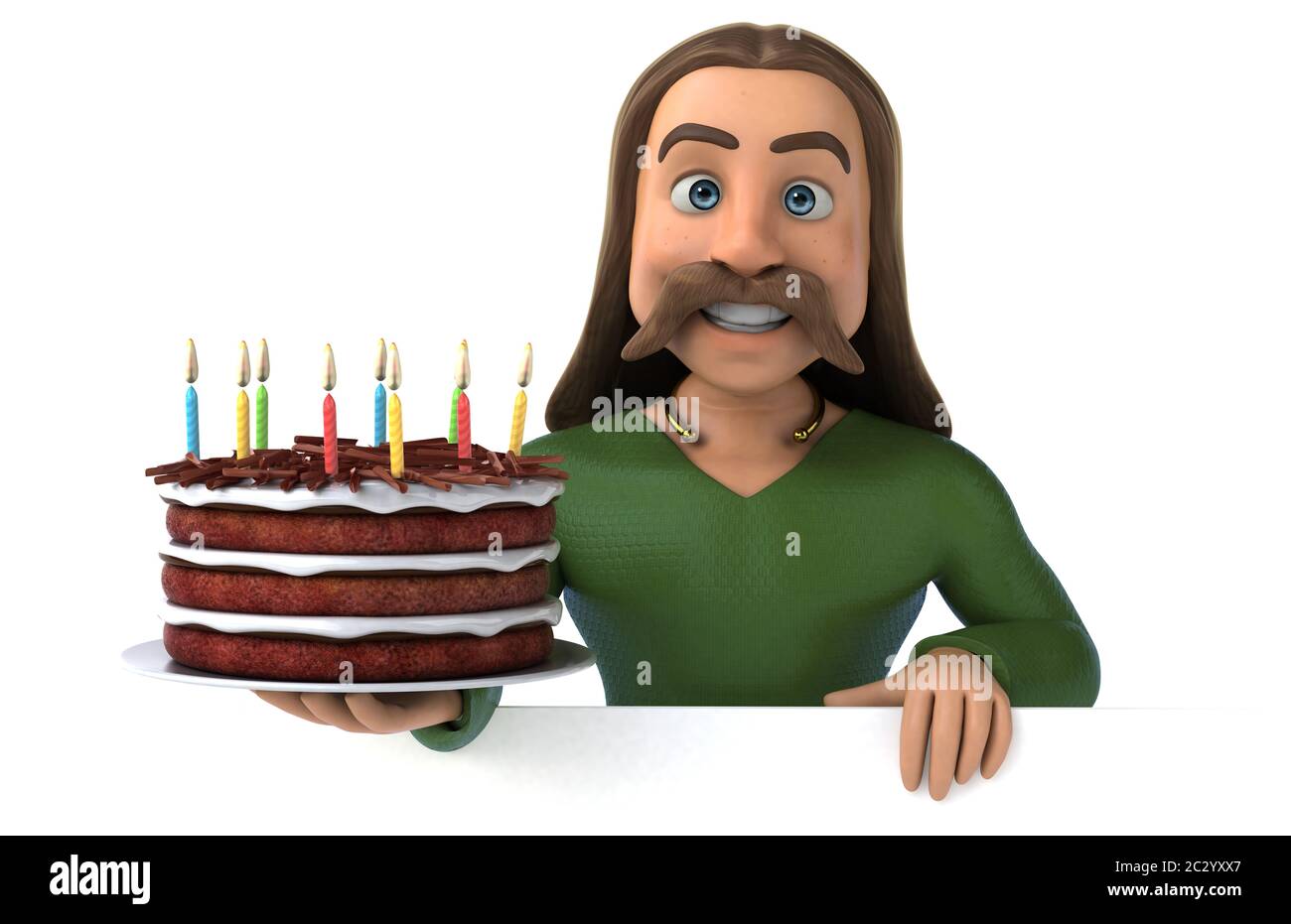 Spaß Gaul - 3D-Darstellung Stockfoto