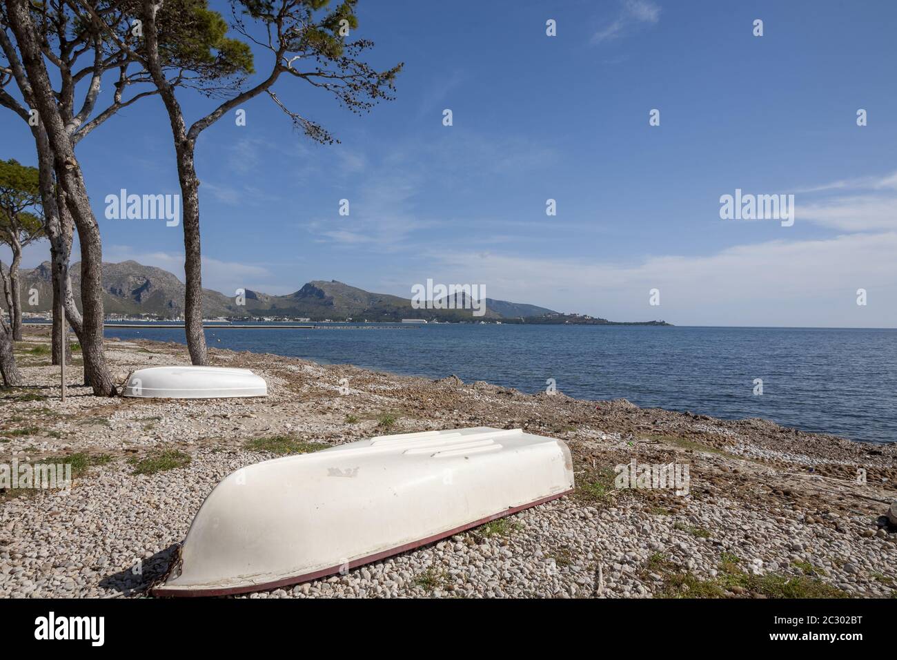 Strand in der Nähe von Puerto Pollenca Stockfoto