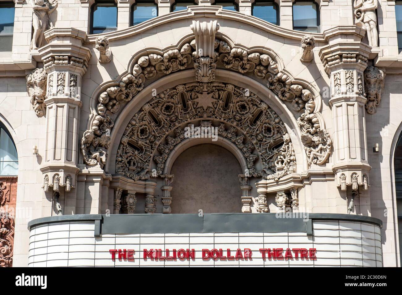 Architektur, Theater, Million Dollar Theater, S Broadway, Downtown Los Angeles, Los Angeles, Kalifornien, USA Stockfoto