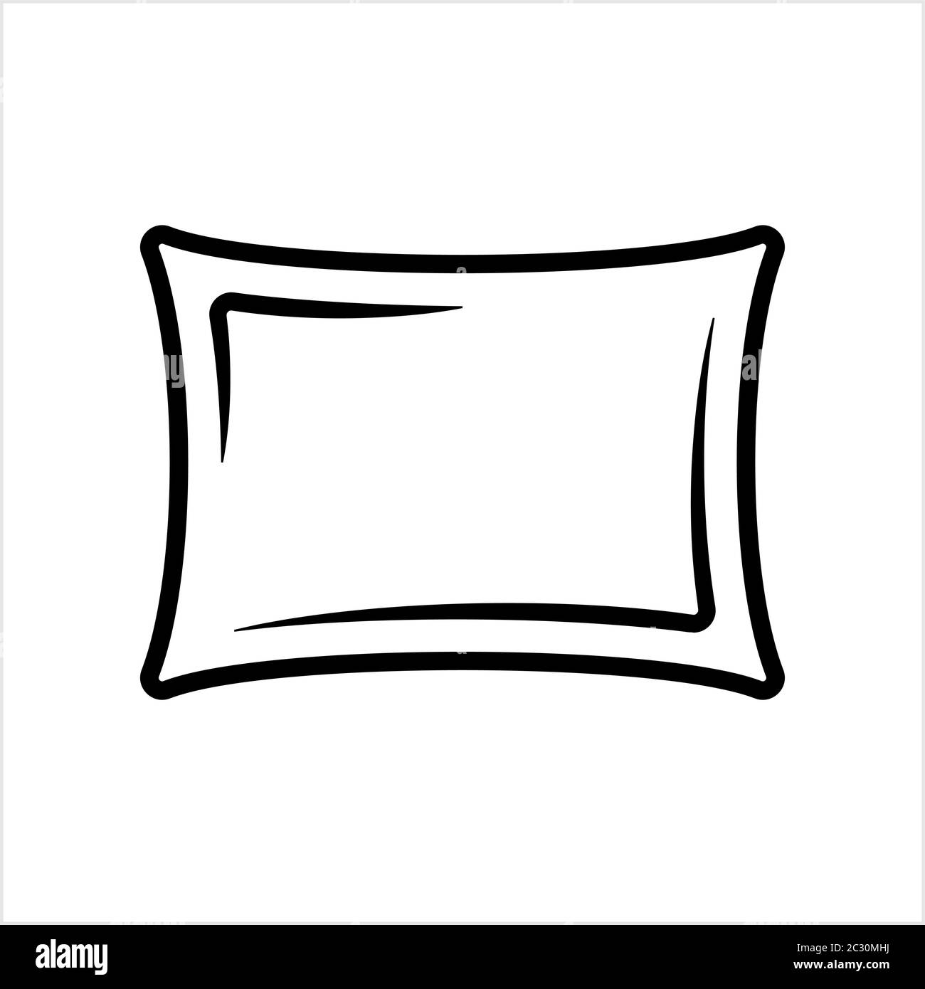 Kissen Symbol, Creative Design Vektor Kunst Illustration Stock Vektor