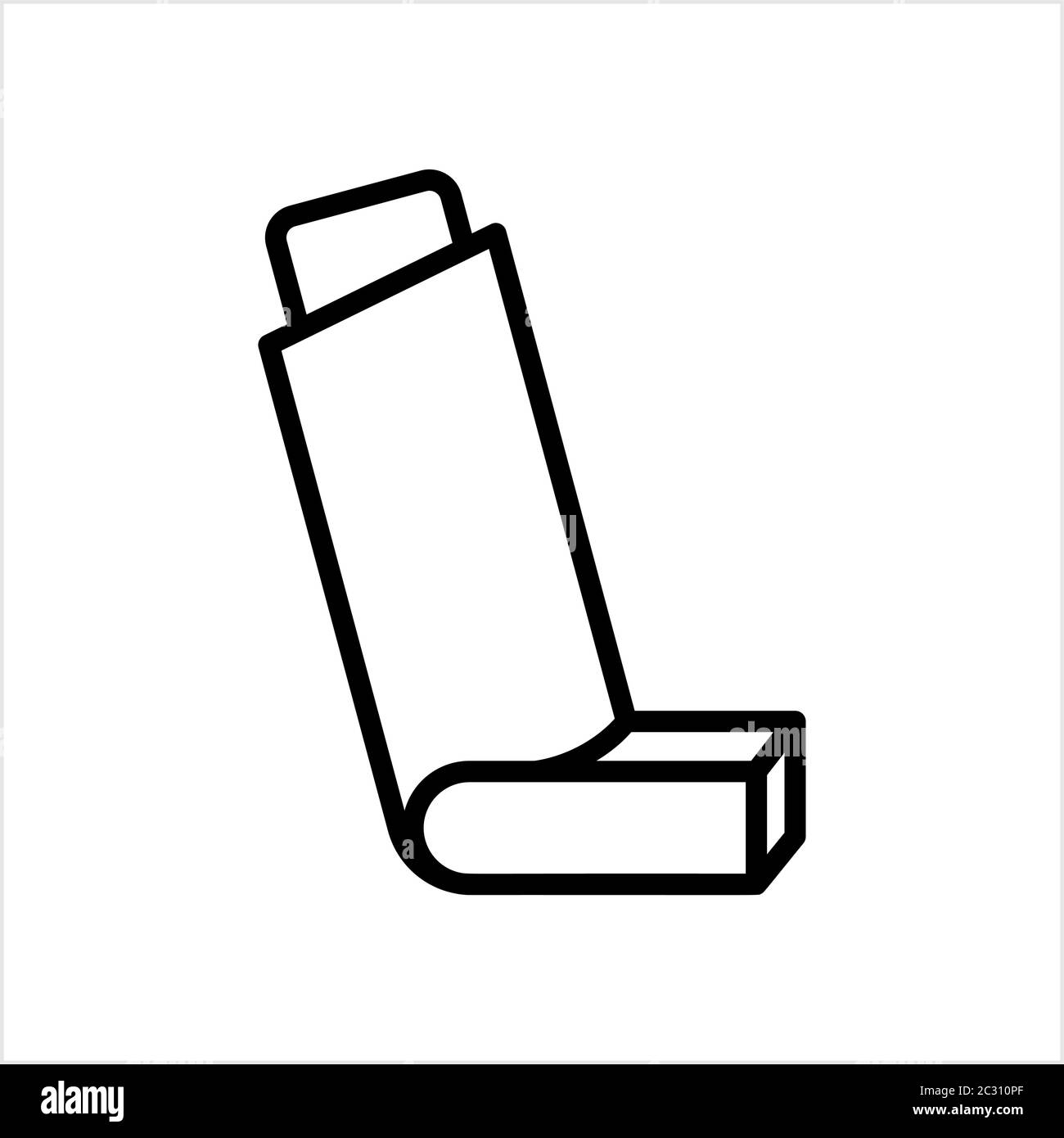 Inhalator-Symbol, Inhalator-Symbol, Atmung Inhalator Vektorgrafik Stock Vektor