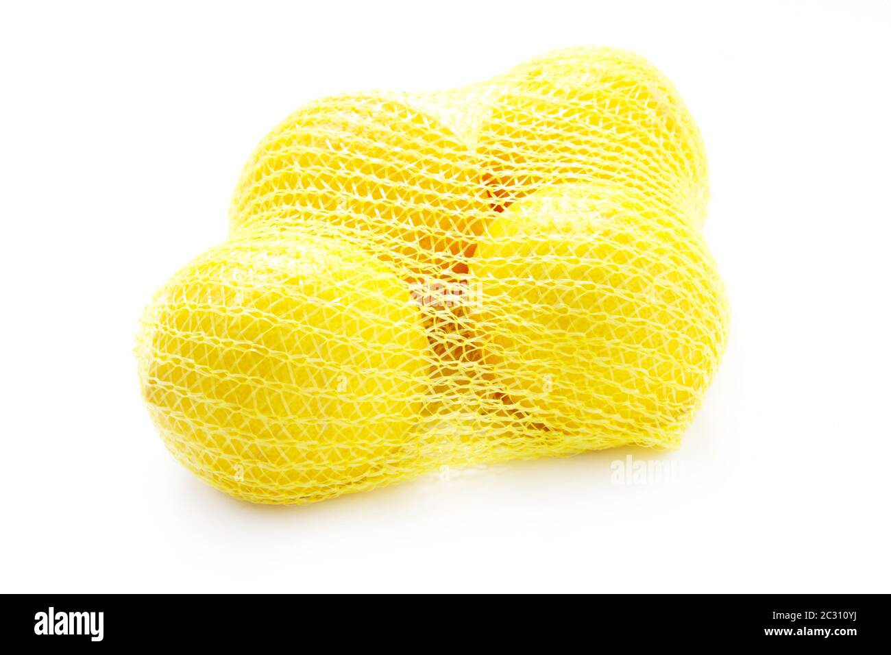 Zitronen in EINEM Netz Stockfoto