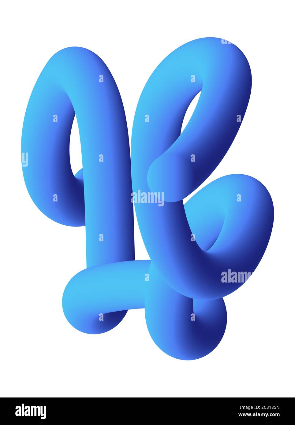 Fließende Wellenform Gradient Hintergrund für Poster Banner oder Flyer. Flüssiger 3d-futuristischer Style. Blaue Farbe Stock Vektor