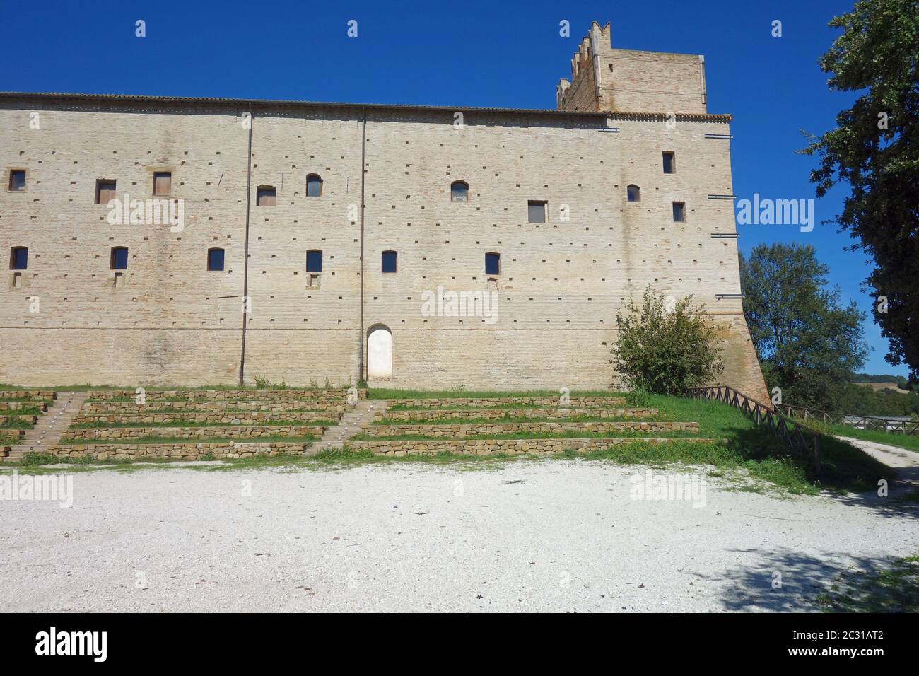 Castello della Rancia in Italien Stockfoto