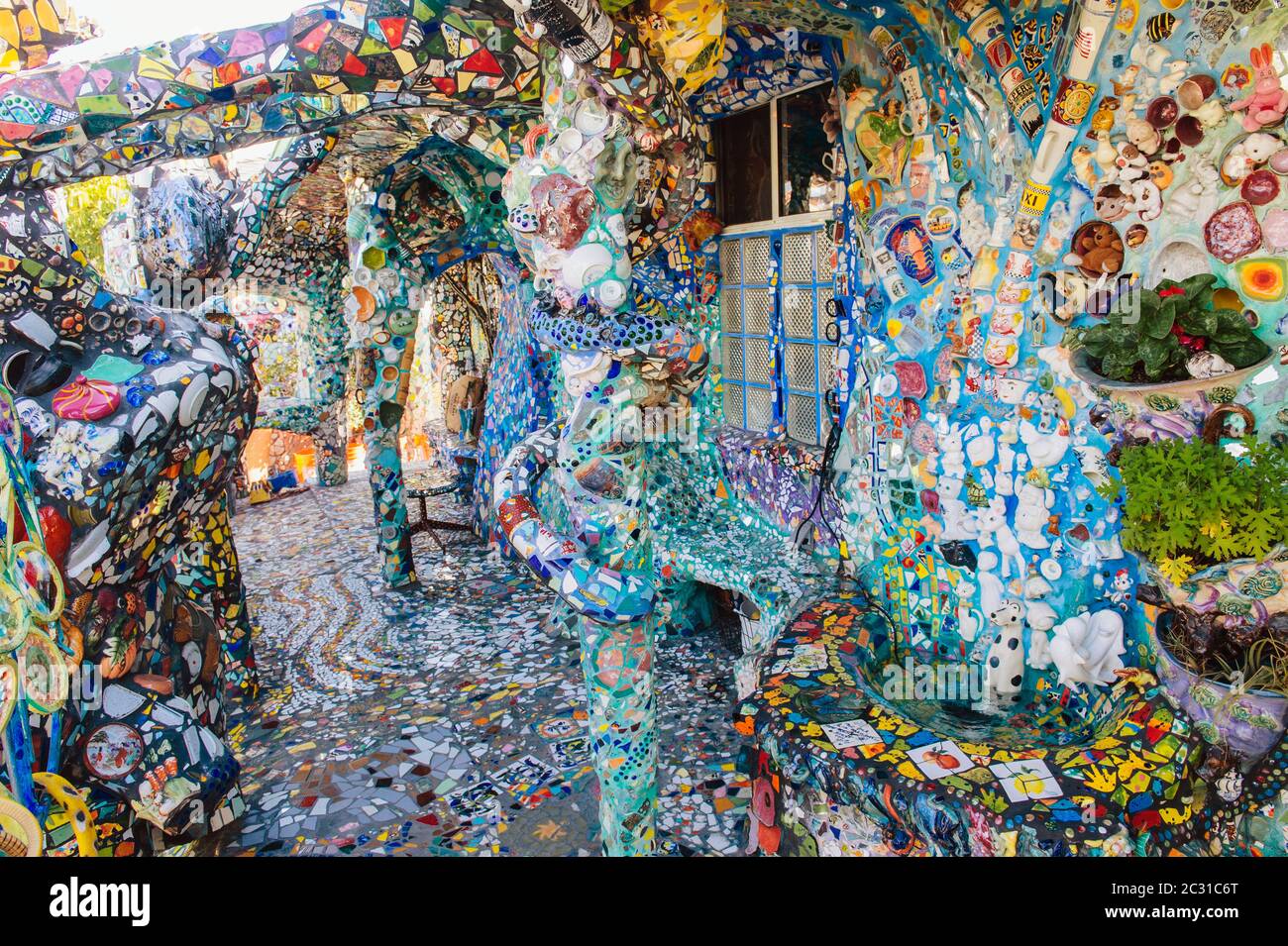 Ansicht des Mosaic House, Venedig, Kalifornien, USA Stockfoto