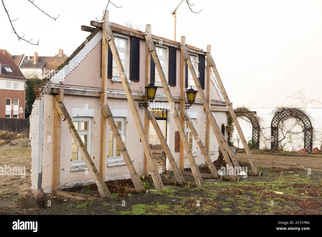 Erhaltung von Stätten von historischem Interesse Stockfoto