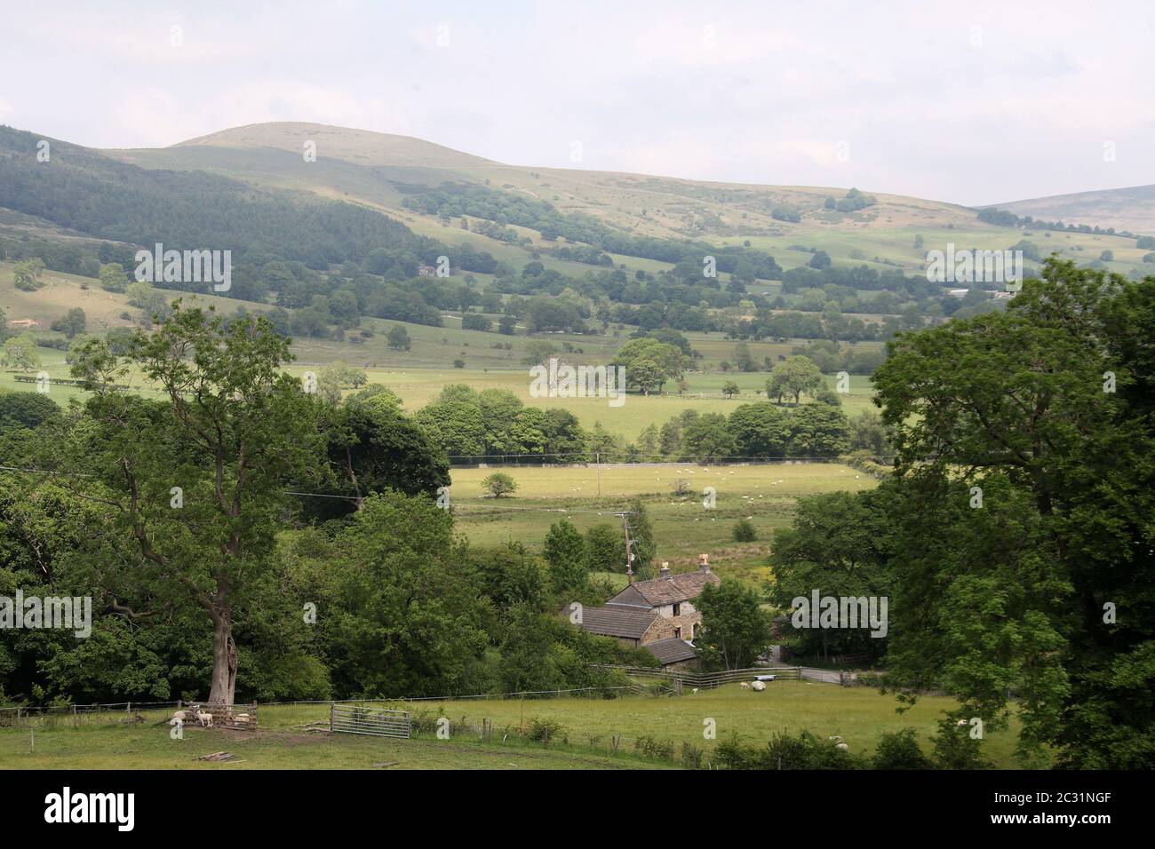 Farm in Castleton im Derbyshire Peak District National Park Stockfoto