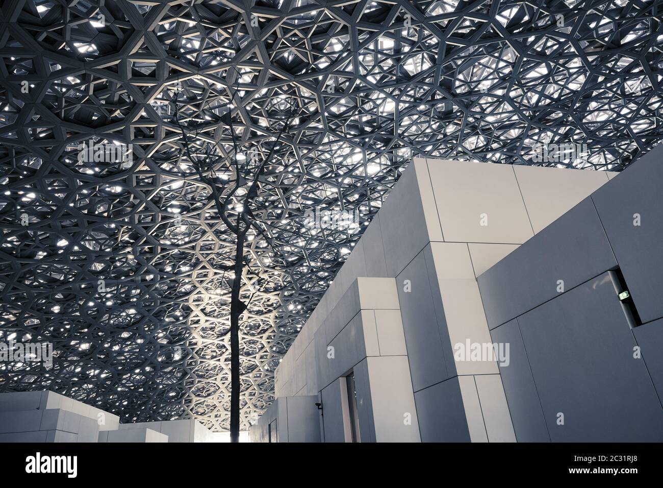 Louvre Abu Dhabi in Vereinigte Arabische Emirate Stockfoto