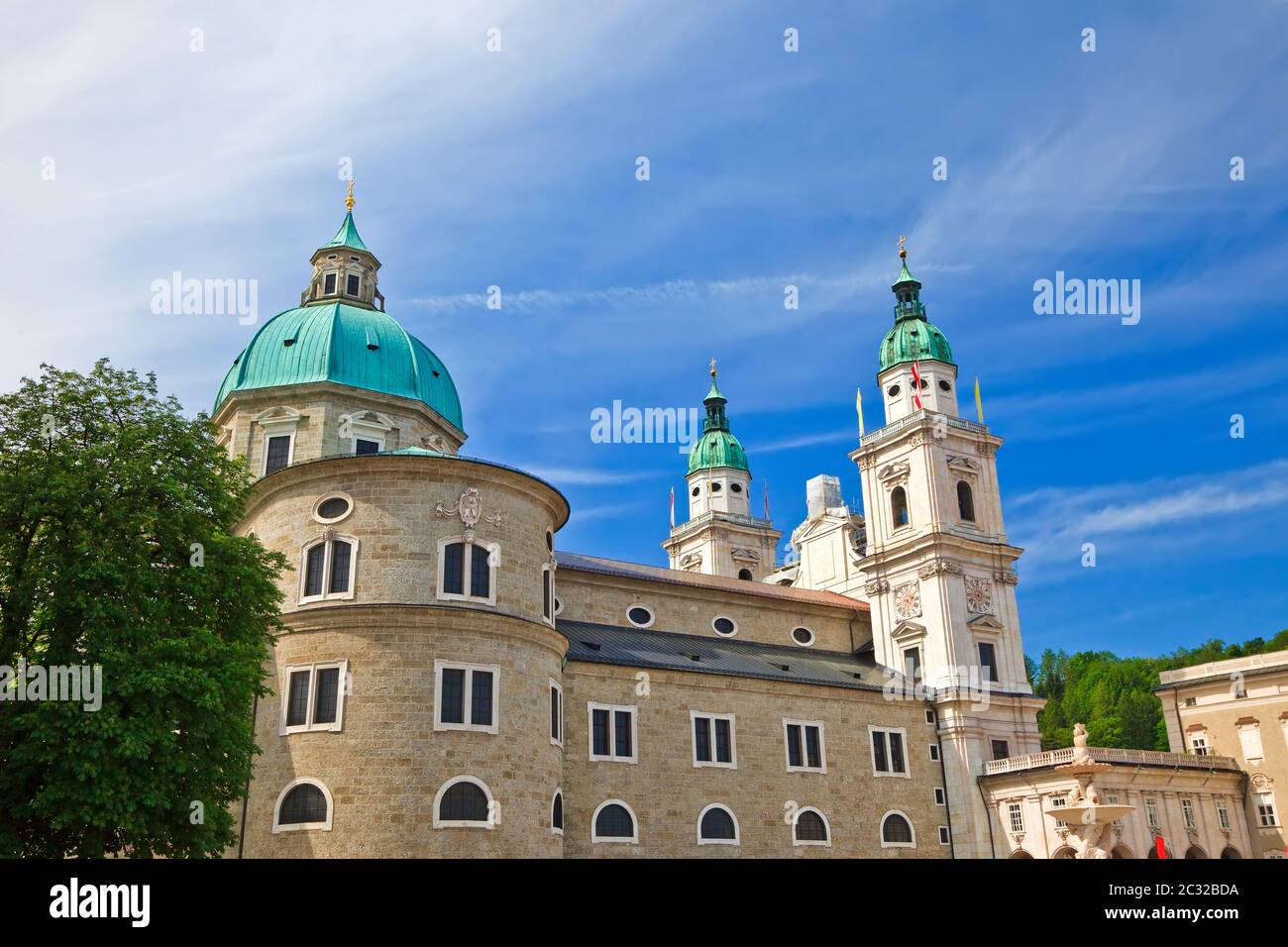Kathedrale in Salzburg Stockfoto
