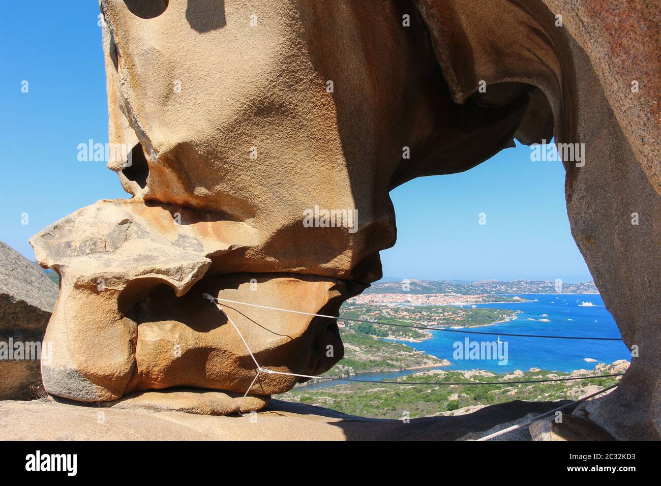 Von Capo D'orso, Palau, Sardinien Stockfoto