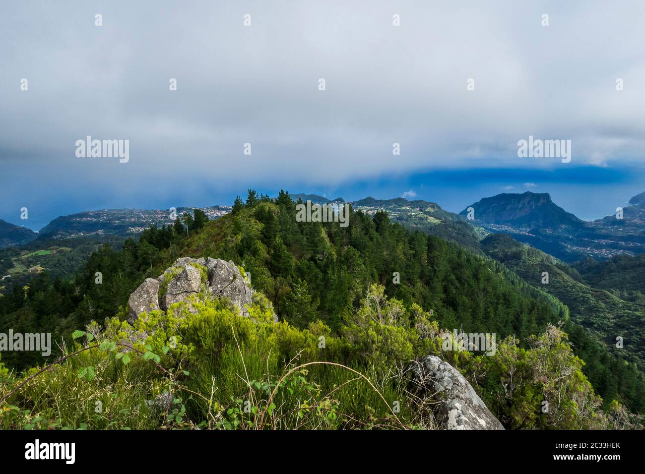 Portugal, Kanarische Inseln auf Madeira, Santana - Parque Florestal das Queimadas Stockfoto