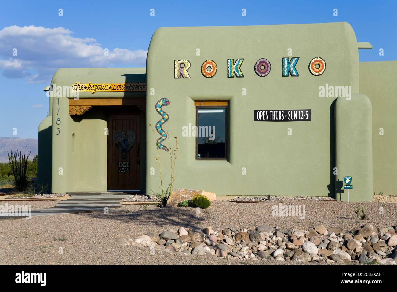 Galerie in Mesilla Dorf, Las Cruces, New Mexico, USA Stockfoto