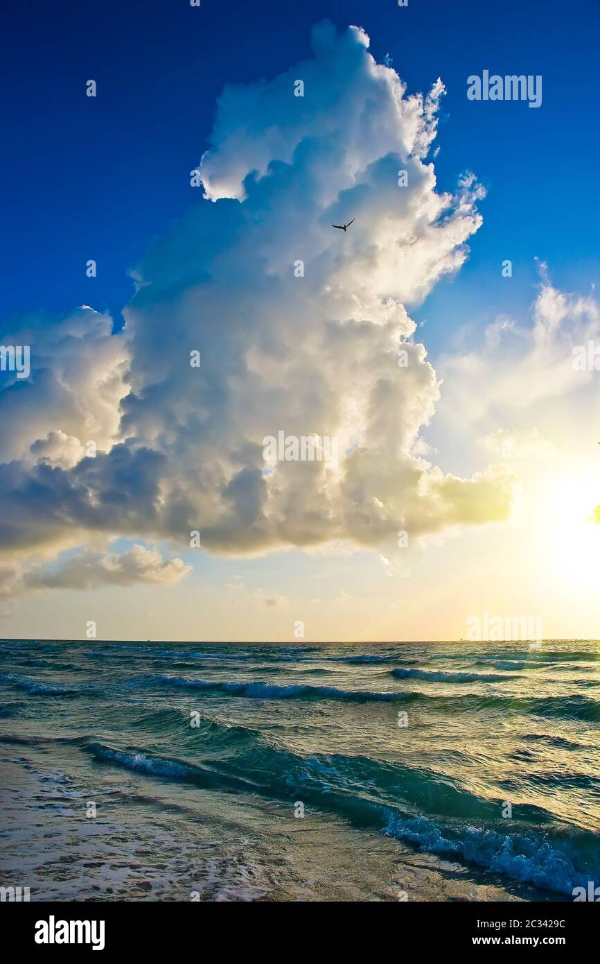 Sunrise, Atlantik Stockfoto