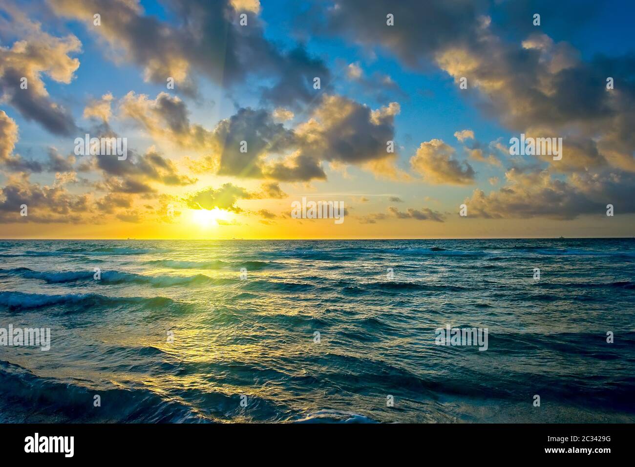 Sunrise, Atlantik Stockfoto