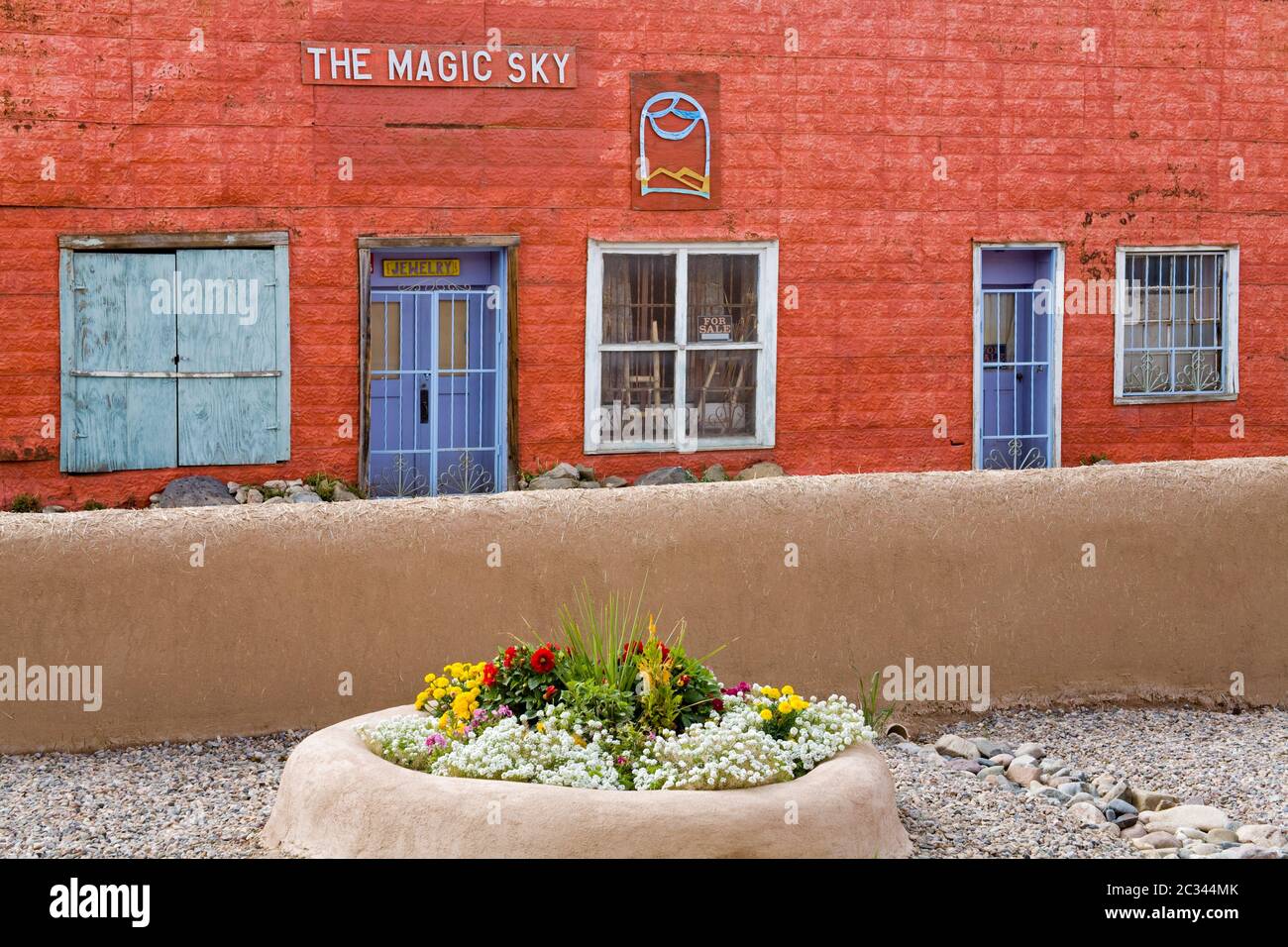 Rancho de Taos, Stadt Taos, New Mexico, USA Stockfoto